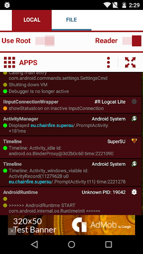 Root Required Logcat Lite FREE