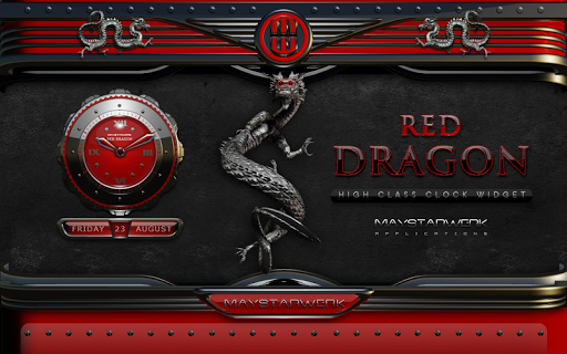 免費下載個人化APP|Dragon Clock Widget red app開箱文|APP開箱王