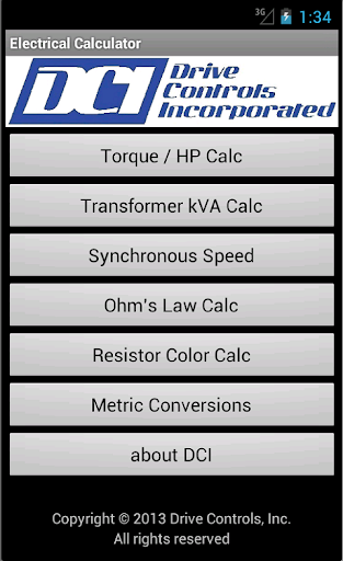 Electrical Calculator by DCI