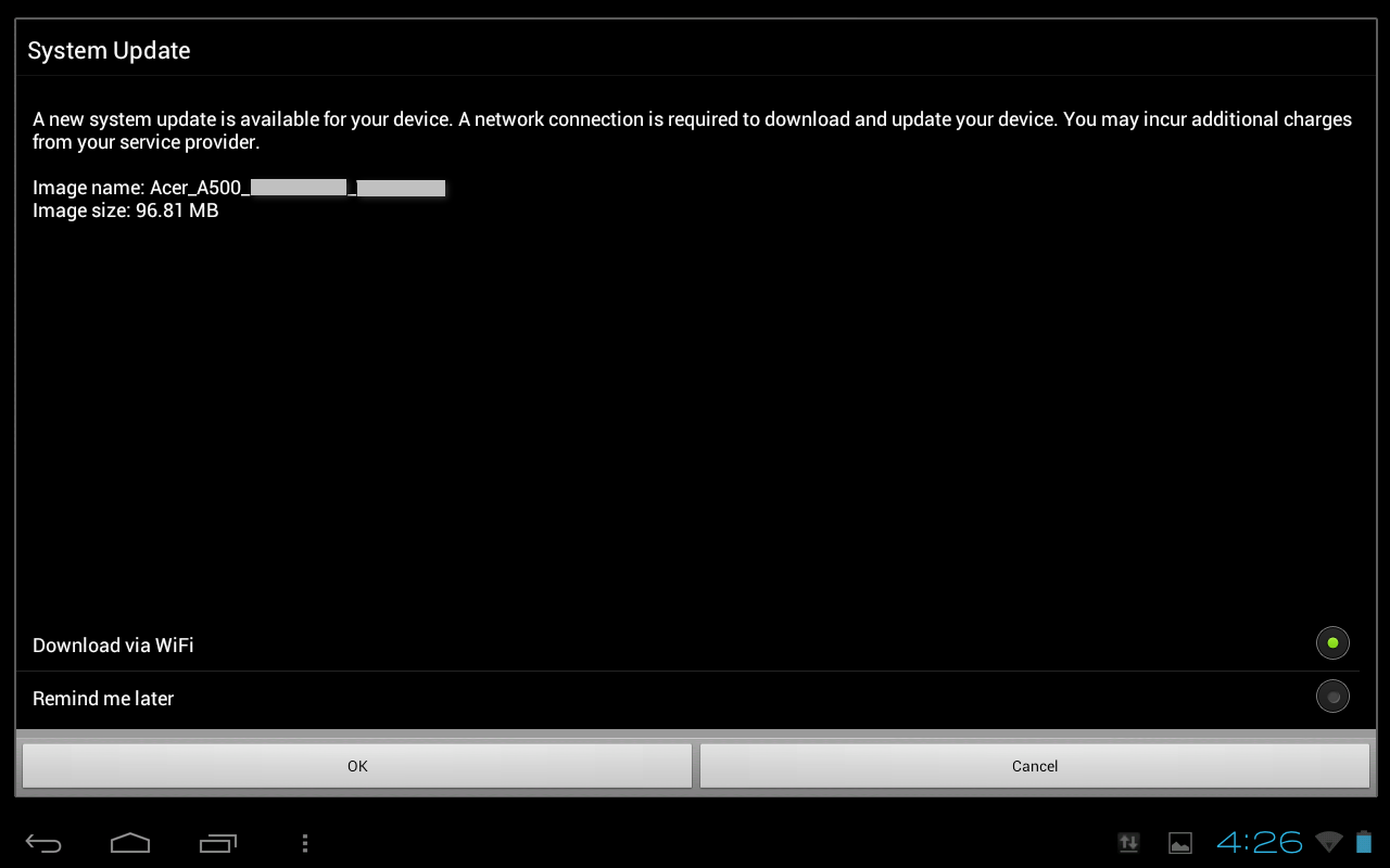 iconia tab update enhancement скачать