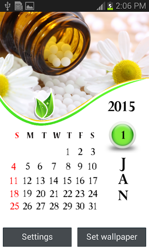 Homeopathy 2015 Calendar