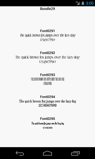 Fonts for FlipFont 29