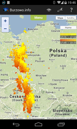 Burzowo.info lightning map