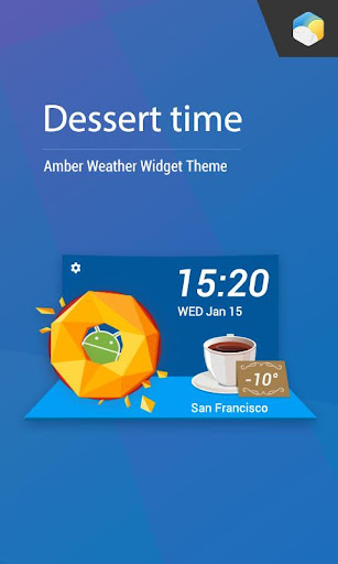 Dessert Style Weather Widget