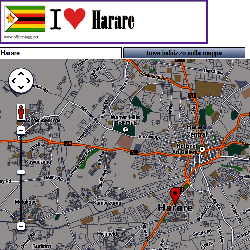 Harare map