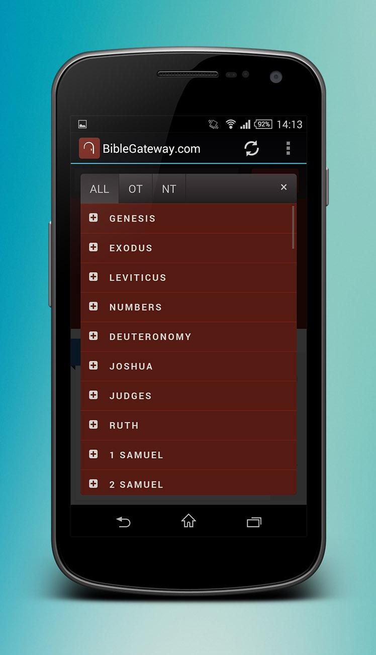 BibleGateway.com Screen 2
