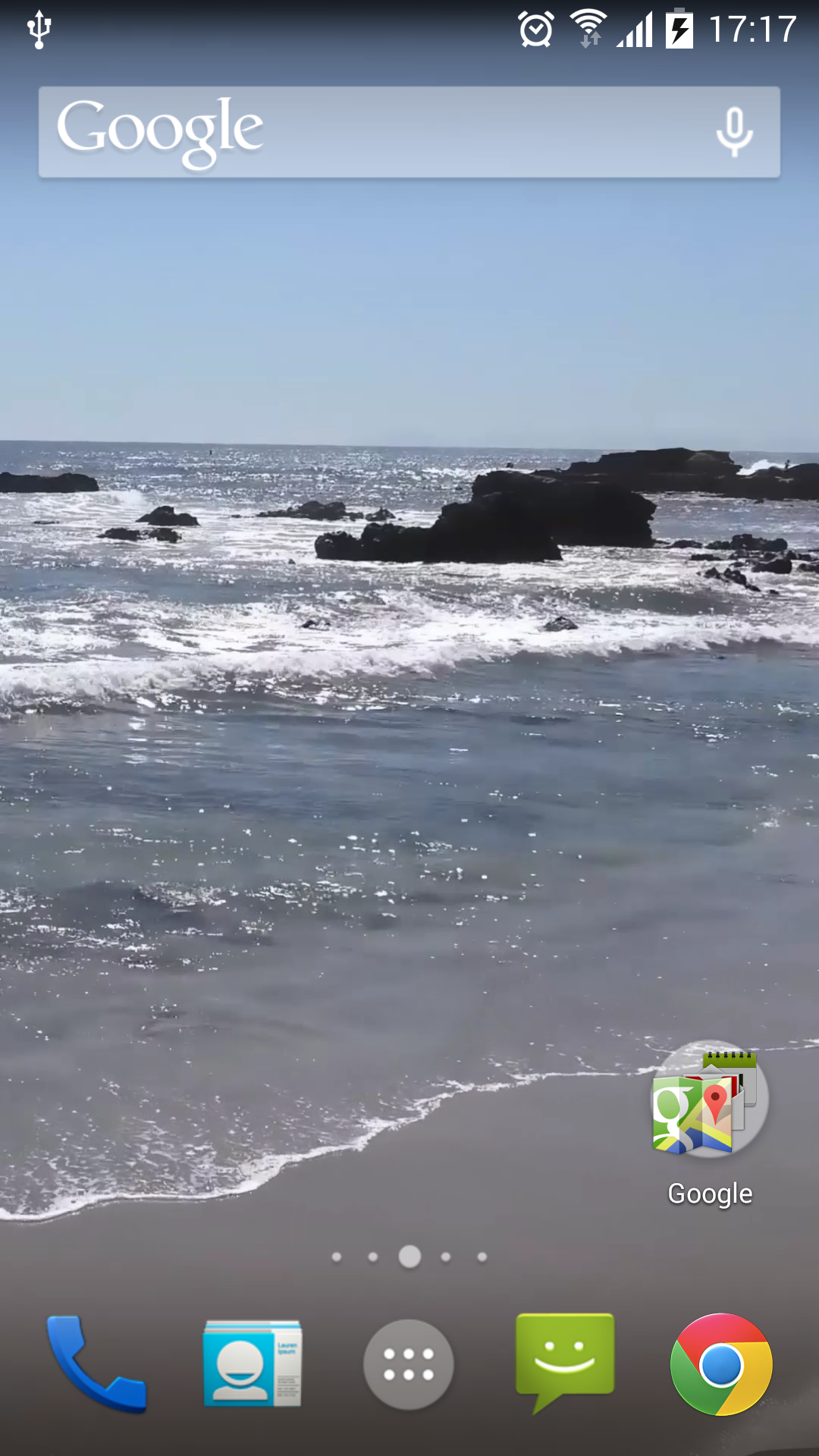 Android application Beach Real Live Wallpaper screenshort