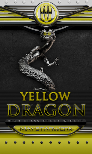 Dragon Clock Widget yellow