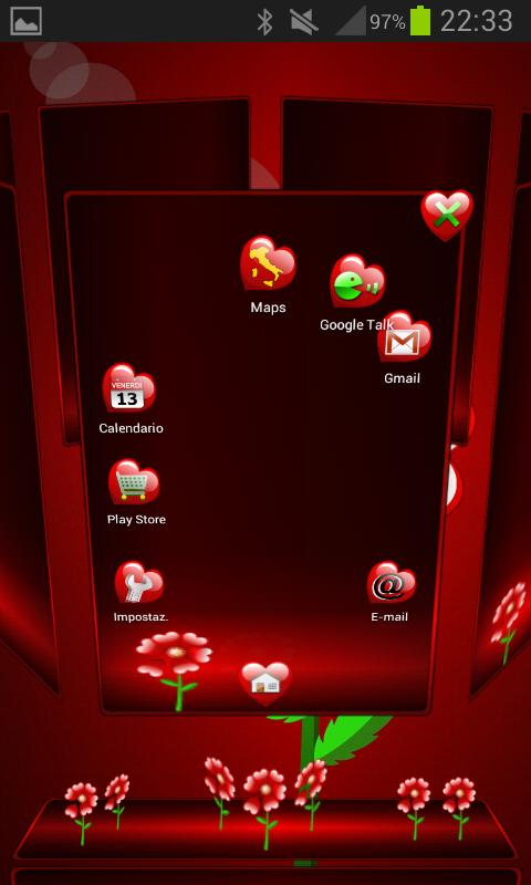 Valentine Next Launcher Theme - screenshot
