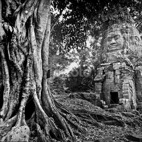 Angkor by Roberto Nencini - Black & White Buildings & Architecture