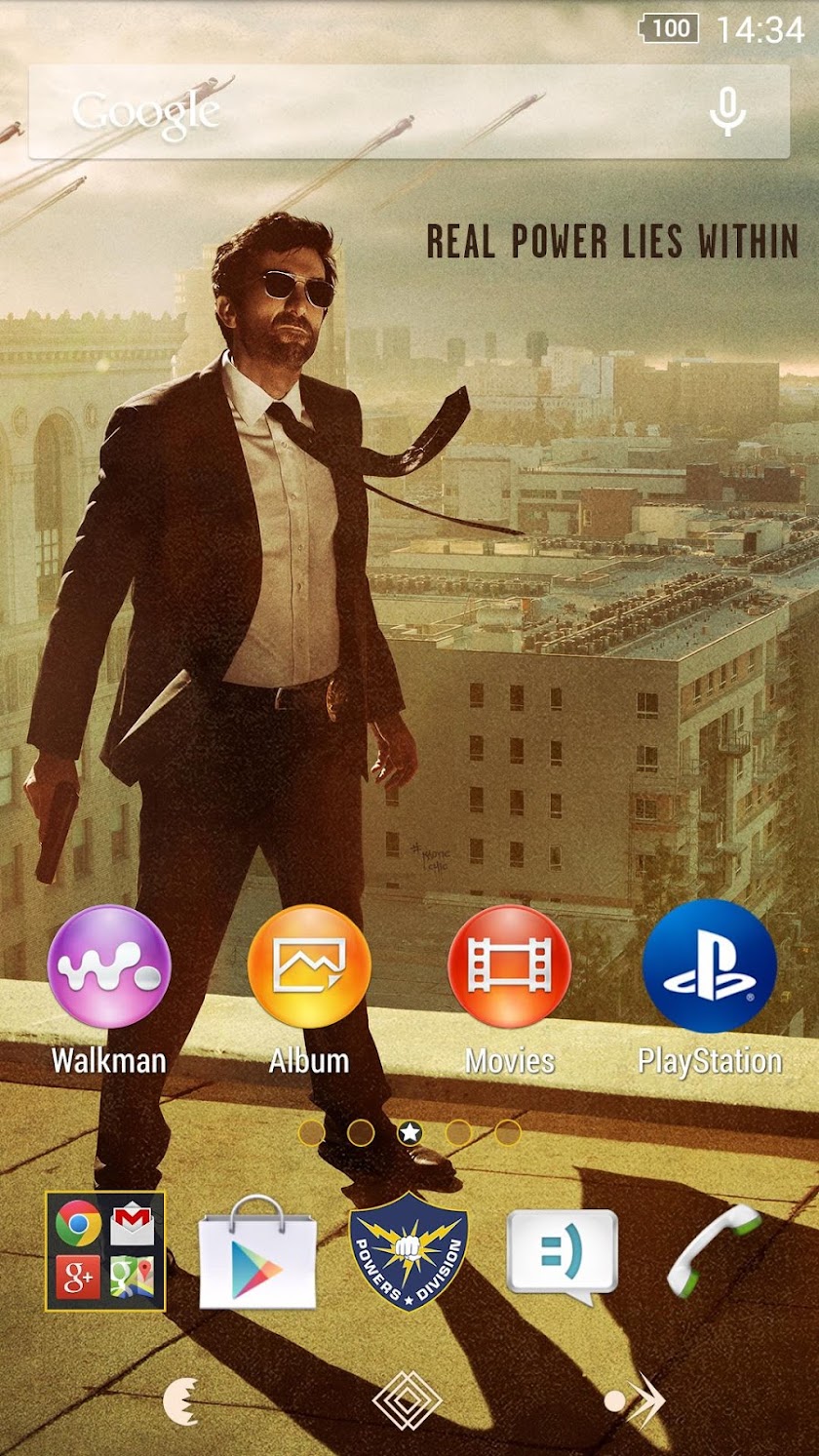 XPERIA™ Powers Theme Screen 2