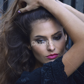 Elina in Black by Beate P - People Portraits of Women