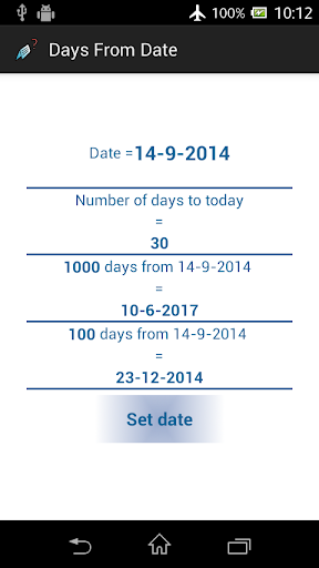 Days From Date