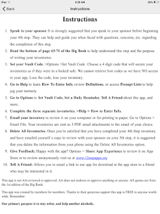 Printables Aa 4th Step Worksheet aa 4th step android 1 5 only apps on google play screenshot thumbnail