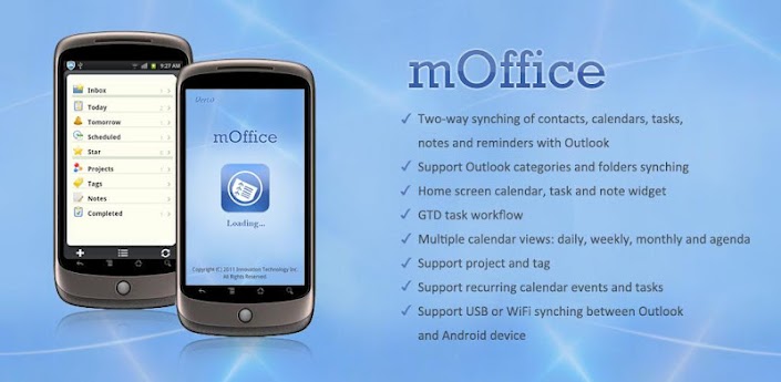 mOffice - Outlook sync