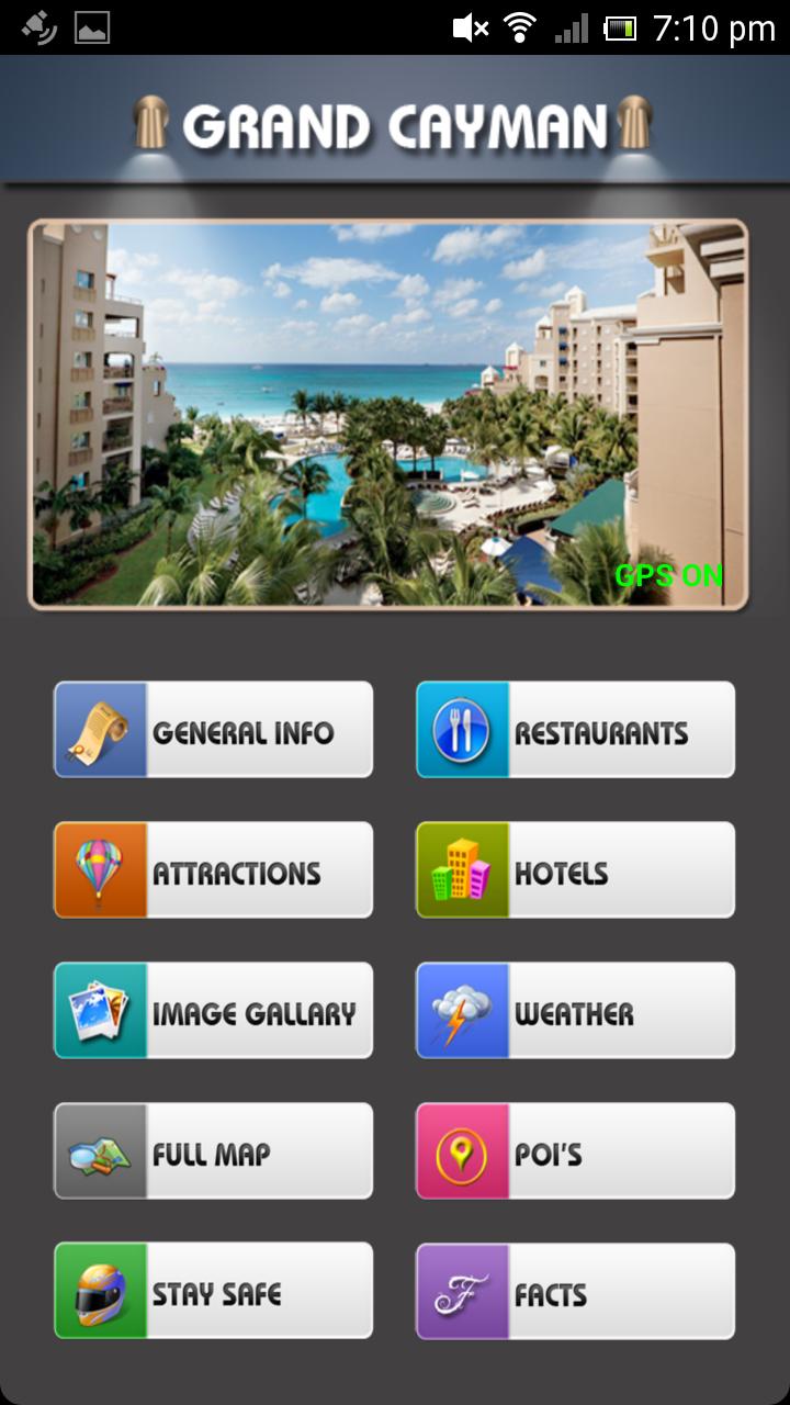Grand Cayman Offline Map Guide Screen 1