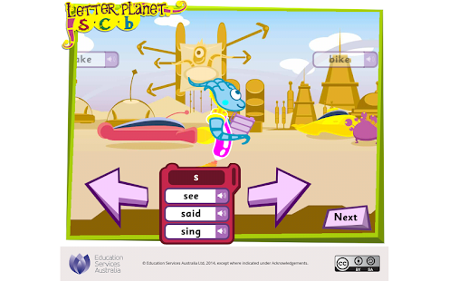 Free Letter planet: s, c, b APK for Android