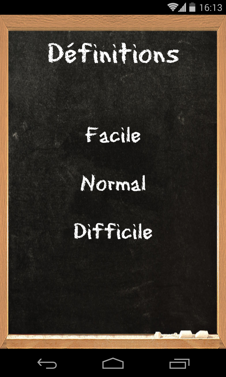 Android application Définitions - Le jeu du dictionnaire screenshort