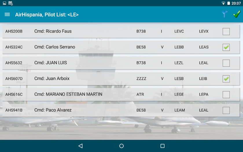 FlightStrip Screen 2