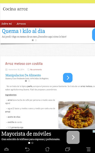 Cocina arroz