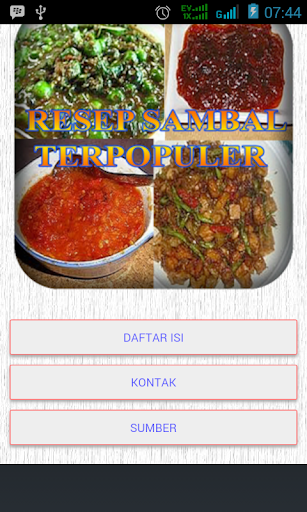 Aneka Sambal Terpopuler