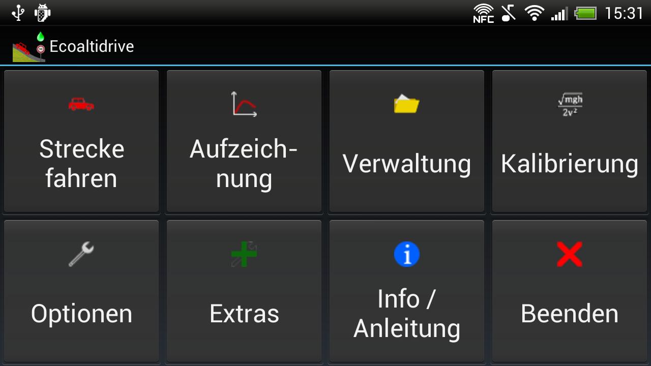 Android application Ecoaltidrive screenshort