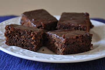 Gingerbread Bars with Hard Sauce Glaze