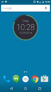 Round Clock Widget Screenshot