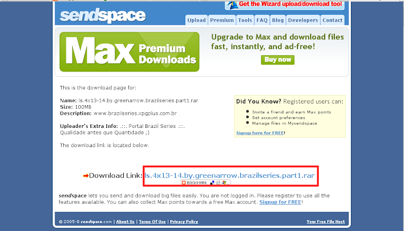 tutorial sendspace