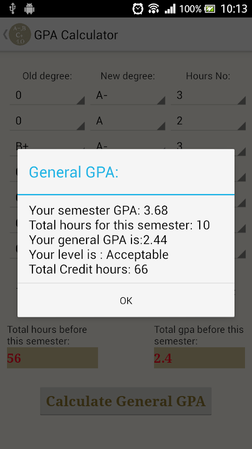 GPA calculator Android Apps on Google Play