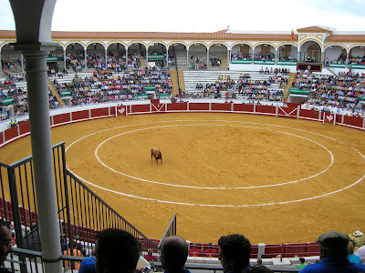 La plaza de toros de Pozoblanco en un festejo de la feria 2007 de Septiembre. Foto: Pozoblanco News. Emilio Guijo