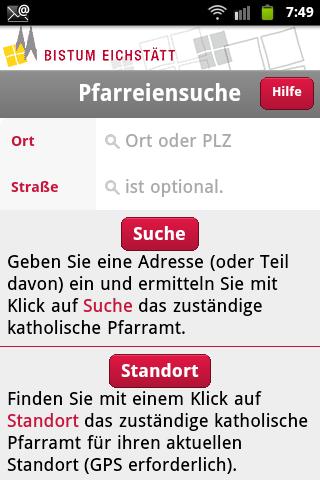 Pfarreiensuche