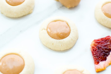 Blood Orange Curd Thumbprint Cookies