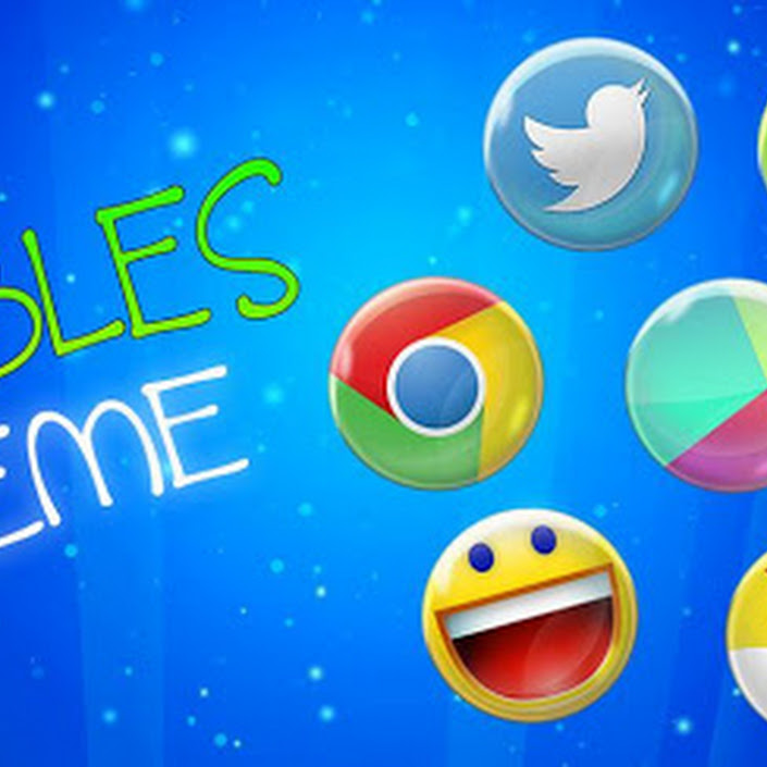 BUBBLES APEX, NOVA, ADW THEME v1.0 Full Apk