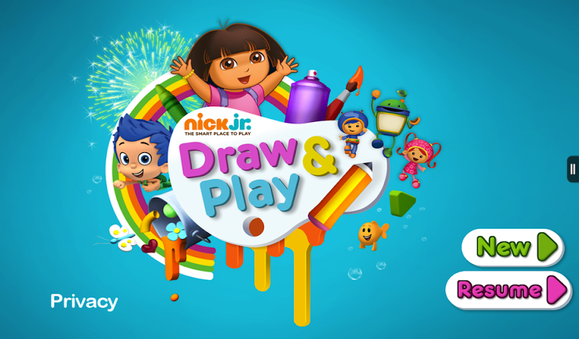 Nick Jr Draw &amp; Play HD Screen 2