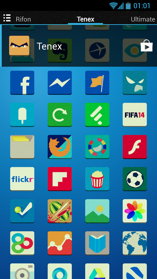 Tenex Nova/Apex/ADW/GO Theme - screenshot