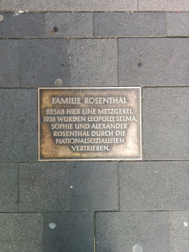 Gedenkstein Familie Rosenthal