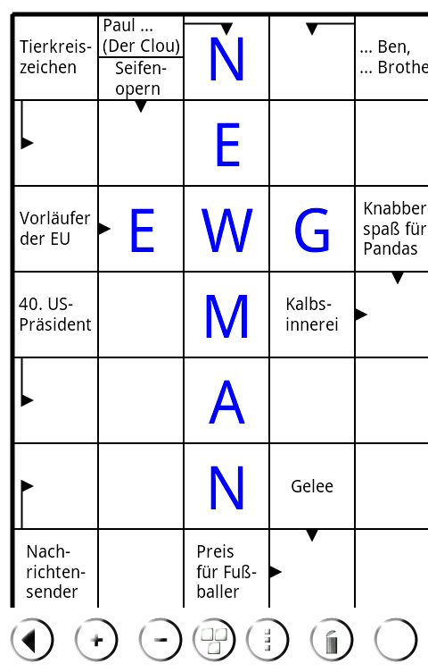 Android application Kreuzwort Ausgabe 1 screenshort
