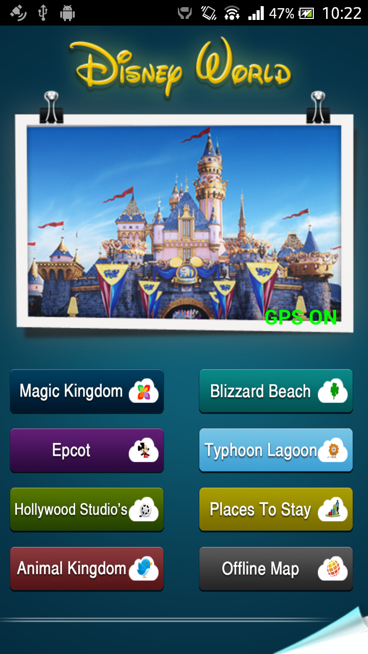 Android application Offline Guide to Disney World screenshort