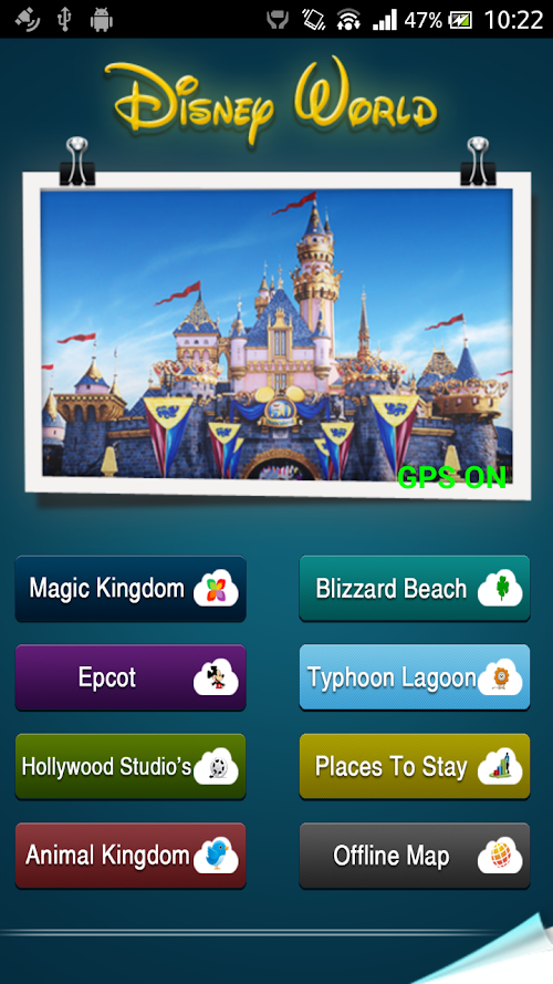 Android application Offline Guide to Disney World screenshort