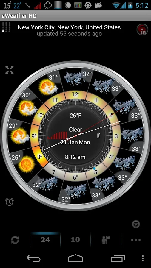 eWeather HD, NOAA Radar,Alerts - screenshot