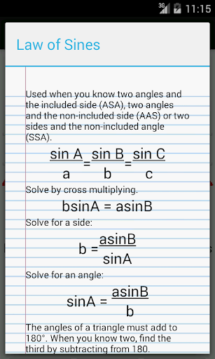 Law of Sines and Cosines Free
