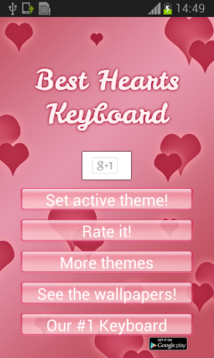 GO Keyboard Best Hearts