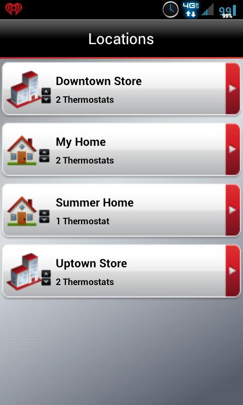 Android application Total Connect Comfort screenshort