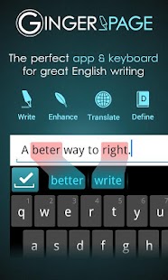 Ginger Page & Grammar Keyboard - screenshot thumbnail