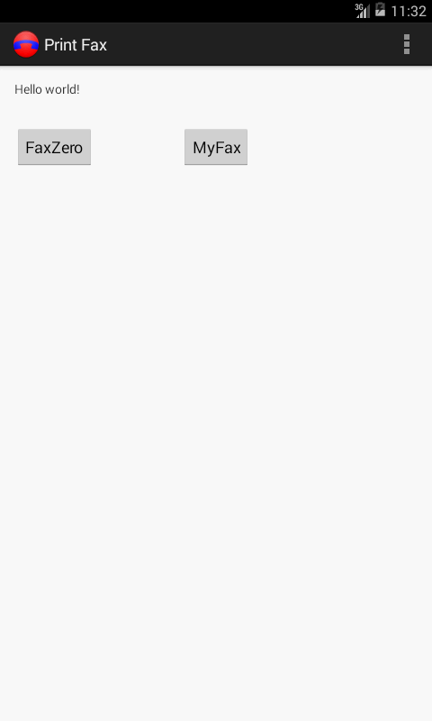 Print Fax Screen 1