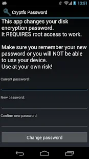 Cryptfs Password