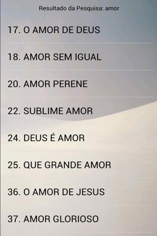 Cantor Cristão Mobile Screen 3