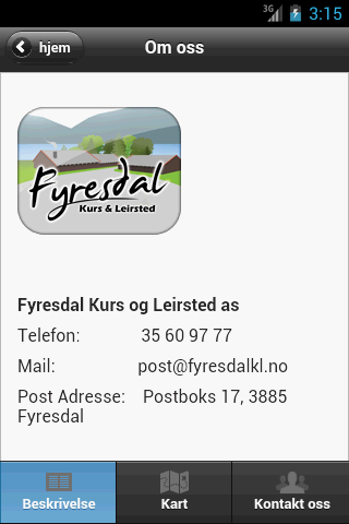 【免費社交App】Fyresdal Kurs og Leirsted-APP點子