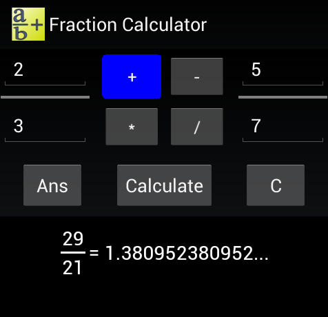 Fraction Calculator